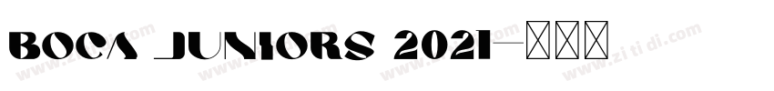 Boca Juniors 2021字体转换